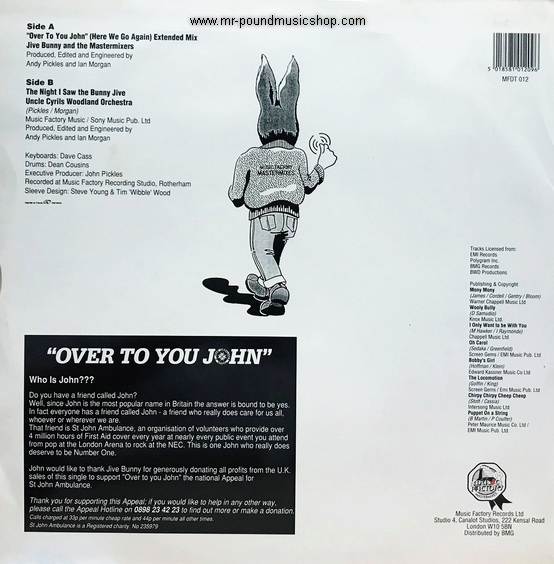 Jive Bunny And The Mastermixers - Over To You John (Here We Go Again)