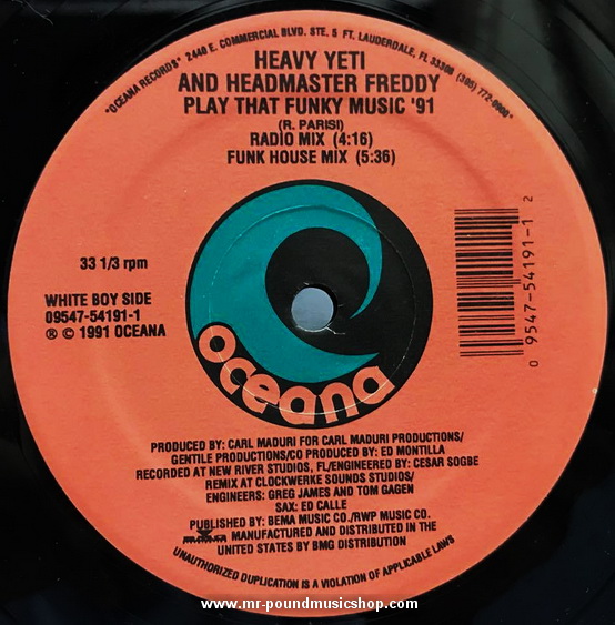 Heavy Yeti And Headmaster Freddy - Play That Funky Music '91