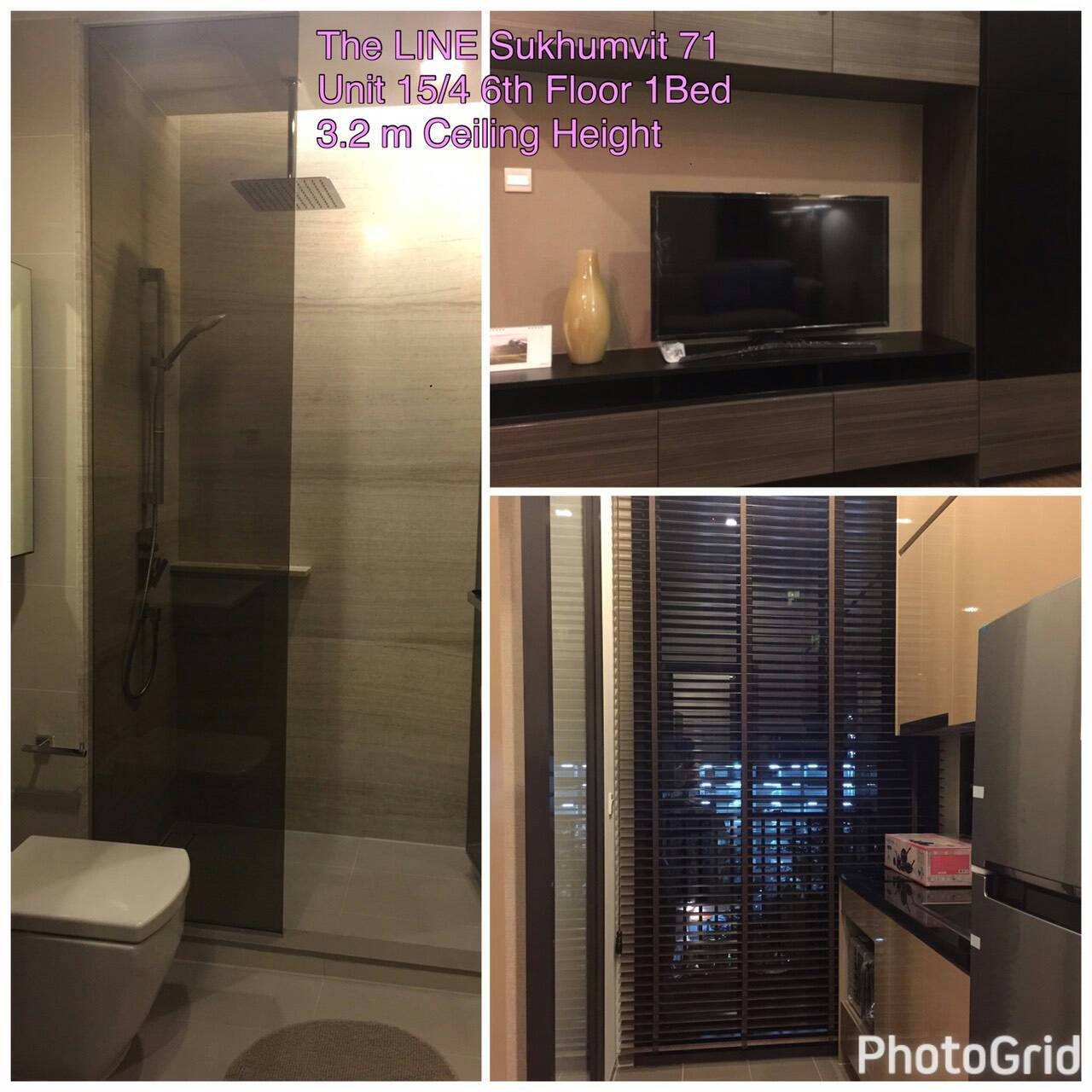 รหัสทรัพย์ 29650 ให้เช่าคอนโด The Line Sukhumvit 71 (เดอะ ไลน์ สุขุมวิท 71) ห้อง 1 ห้องนอน 1 ห้องน้ำ