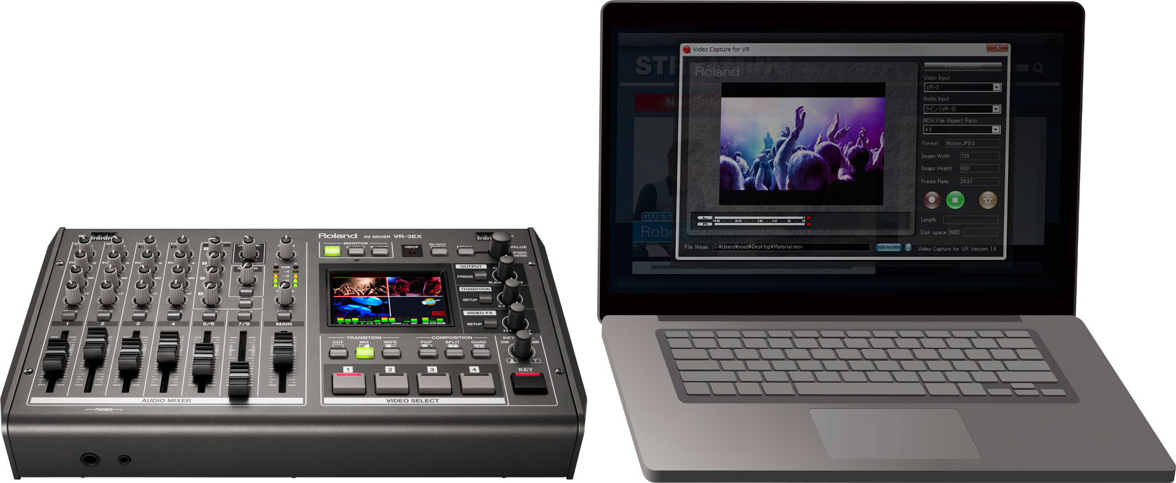 Roland VR-3EX AV Mixer /ALL-IN-ONE AV MIXER WITH BUILT-IN USB PORT