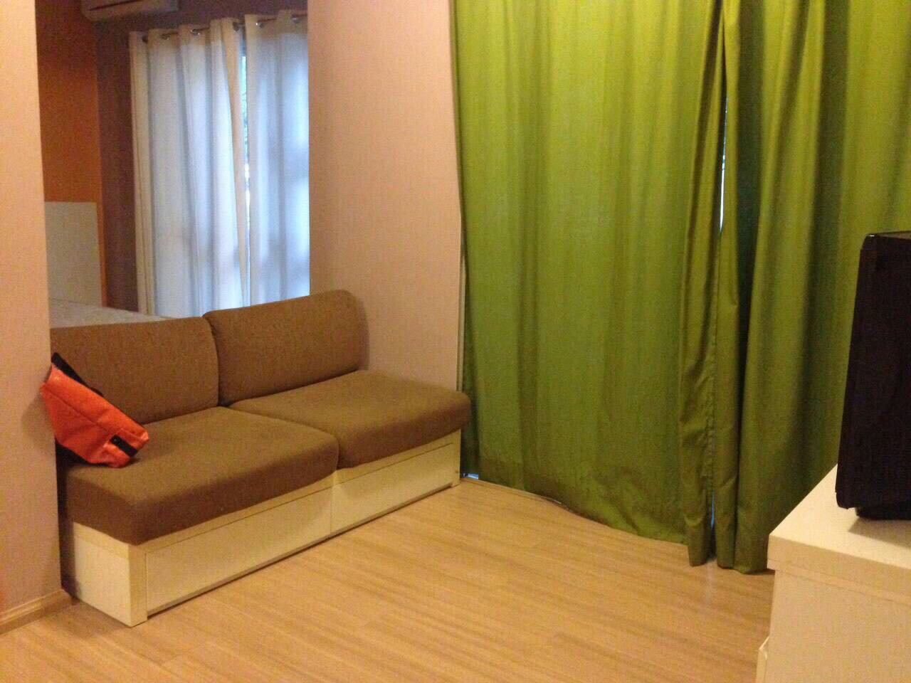 ขาย / เช่าคอนโดa space & a space I.D. Asoke-Ratchada 1 ห้องนอน 1 ห้องนอน ชั้น 1 ติดสวนมีระเบียงนั่งเล่น