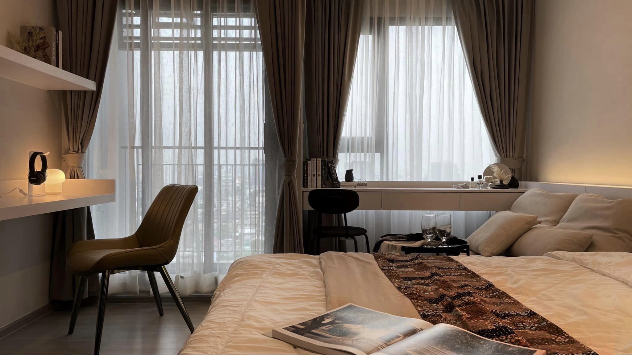 ให้เช่าคอนโด ไลฟ์ สาทร เซียร์รา ตลาดพลู (Life Sathorn Sierra Talat phlu ) 1 ห้องนอน ขนาด 28 SQ.M ชั้น 17 หน้าต่างทิศเหนือ หัวเตียงทิศตะวันออก