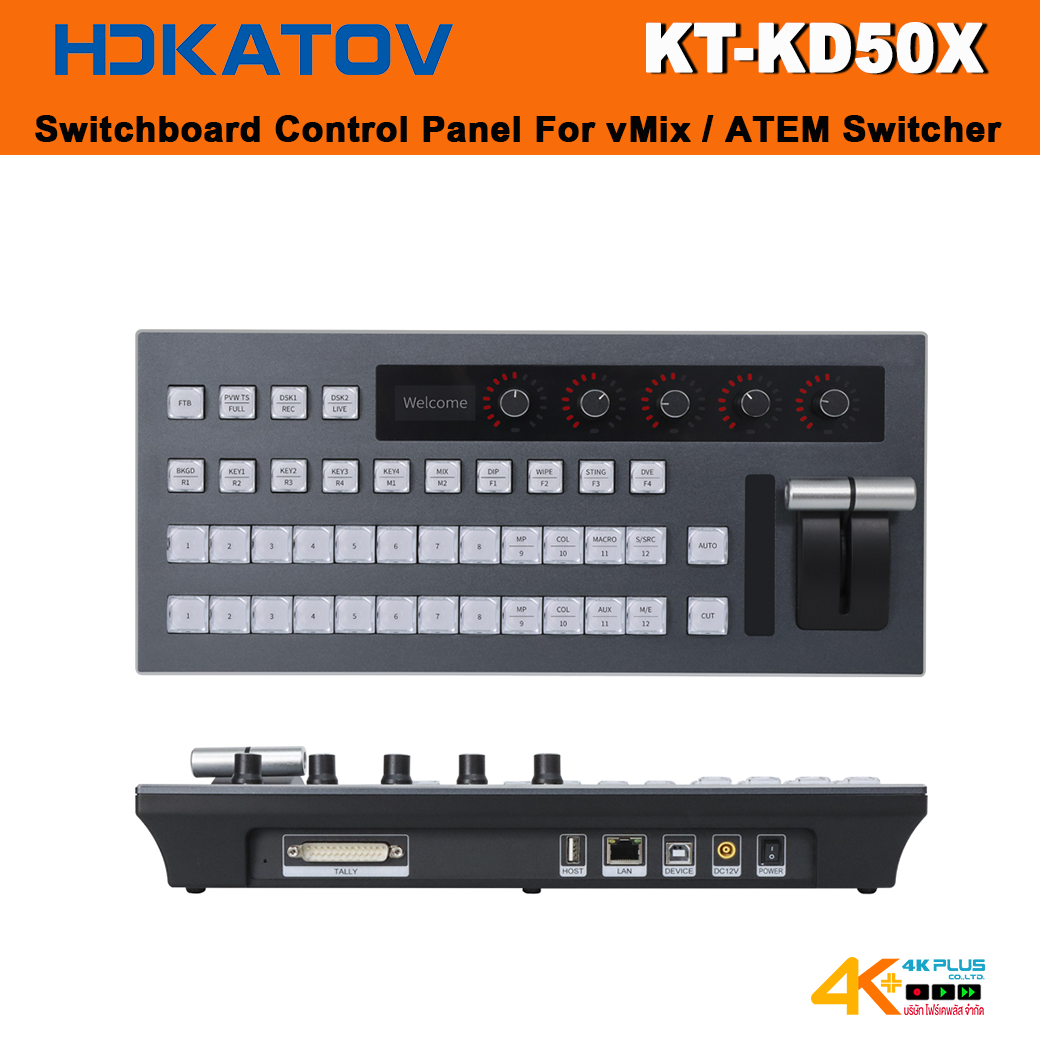 HDKATOV KT-KD50X Switchboard control panel (For ATEM Switcher/vMix , OBS Software)