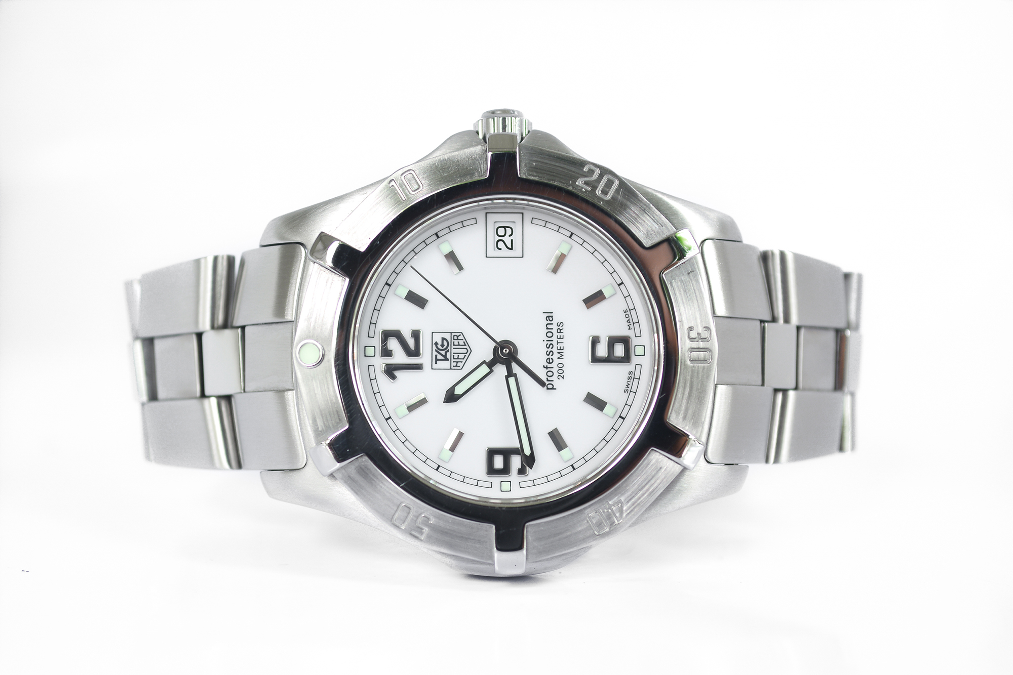 Tag Heuer S2000 Exclusive Quartz King size หน้าขาว