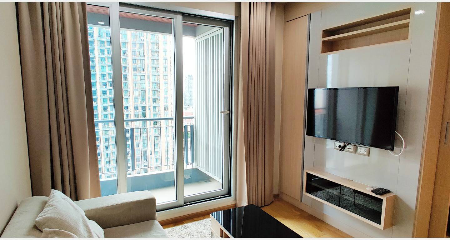 ให้เช่าคอนโด The Address Asoke (ดิ แอดเดรส อโศก) 1 ห้องนอน 1 ห้องน้ำ เนื้อที่ 46 ตรม. ชั้น 28 เช่า 25,000.- บาท