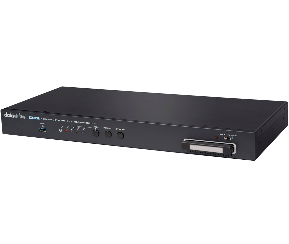 Data video NVS-40 4-Channel Streaming Encoder/ Recorder