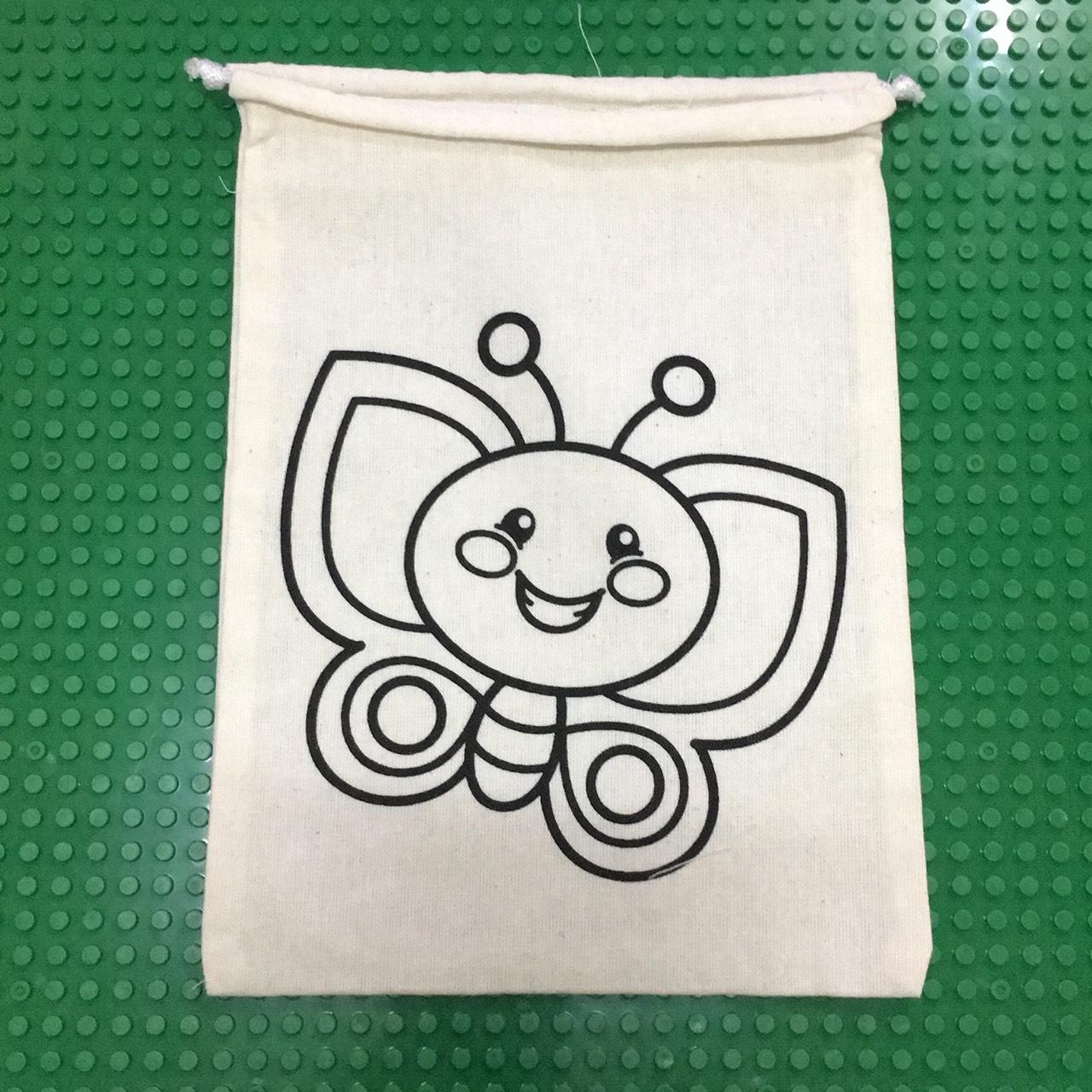 ถุงผ้าระบายสี ผีเสื้อ 6- Eco Bag butterfly 6