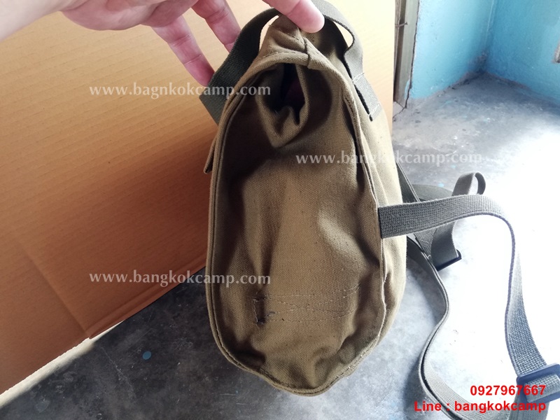 กระเป๋าทหารสวีเดน กระเป๋าสะพาย+คาดเอว ผ้าแคนวาส ของใหม่เก่าเก็บ สมบูรณ์ พร้อมใช้