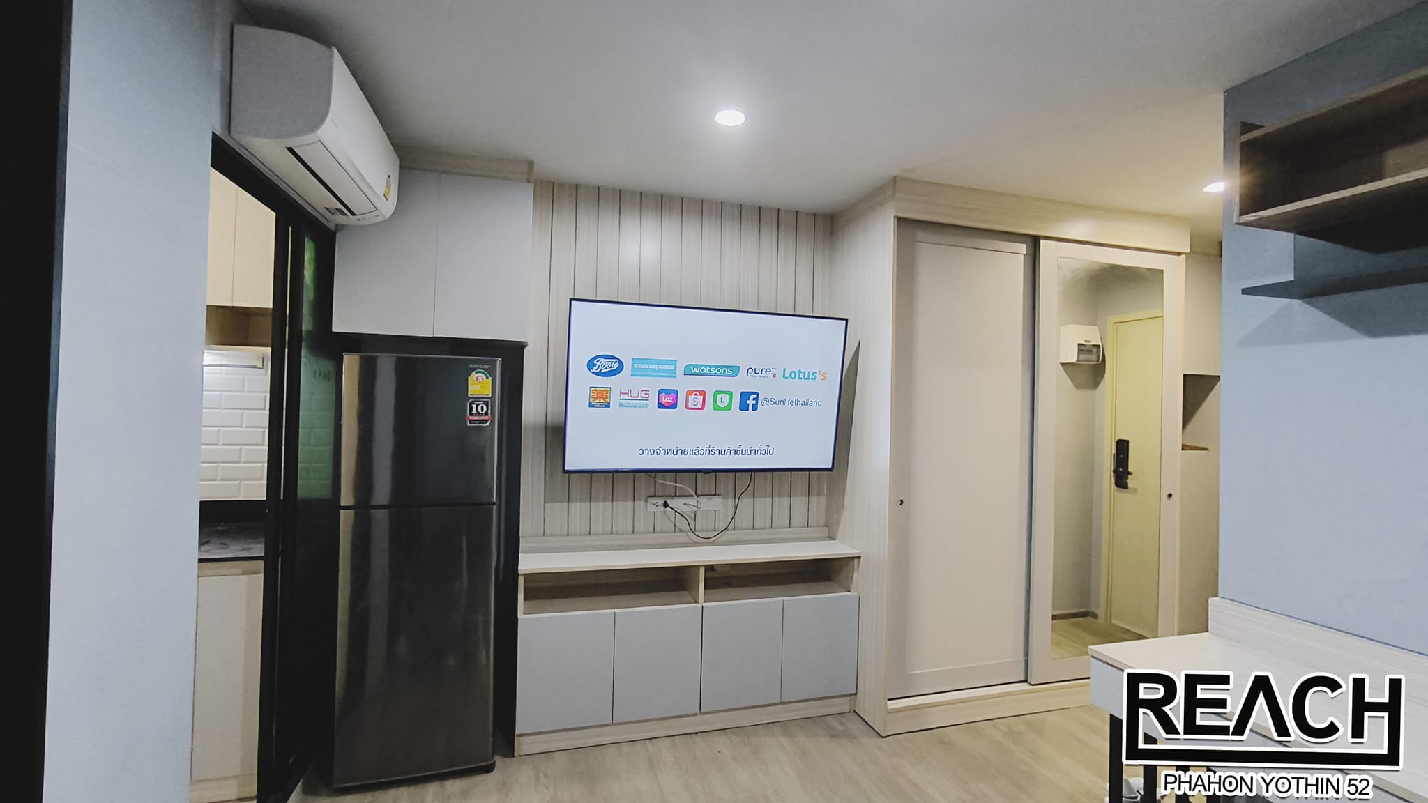 ให้เช่าคอนโด รีช พหลโยธิน 52 (Reach Phaholyothin 52) มีวินมอ'ไซต์หน้าคอนโด BTS สถานีสะพานใหม่ 400 ม.