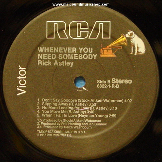 Rick Astley - Whenever You Need Somebody