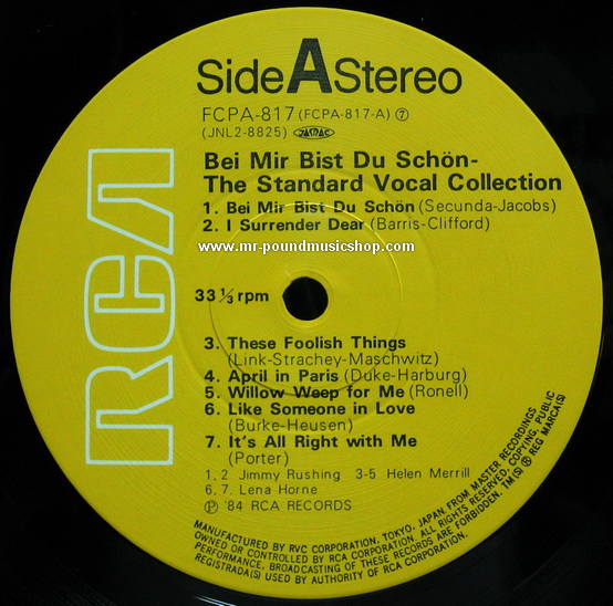 Various Artists - Bei Mir Bist Du Schon - The Standard Vocal Collection