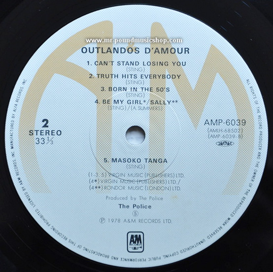 The Police - Outlandos D'Amour
