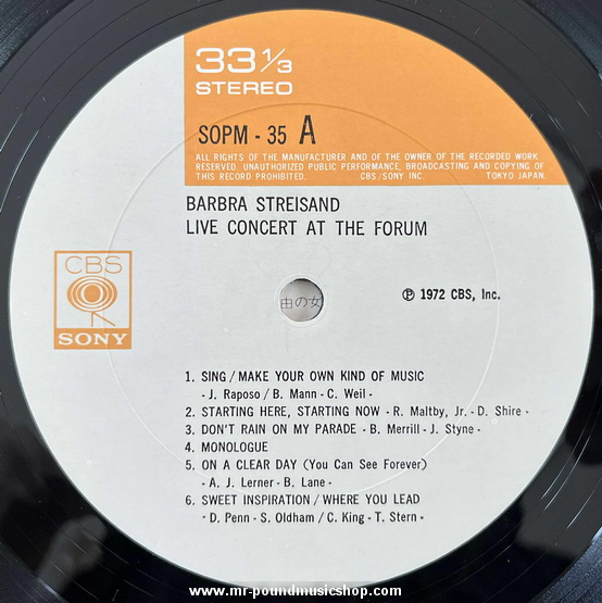 Barbra Streisand - Live Concert At The Forum