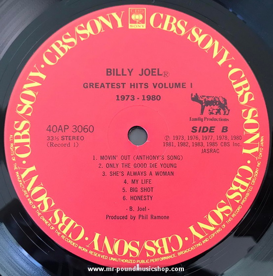 Billy Joel - Greatest Hits Volume I & Volume II