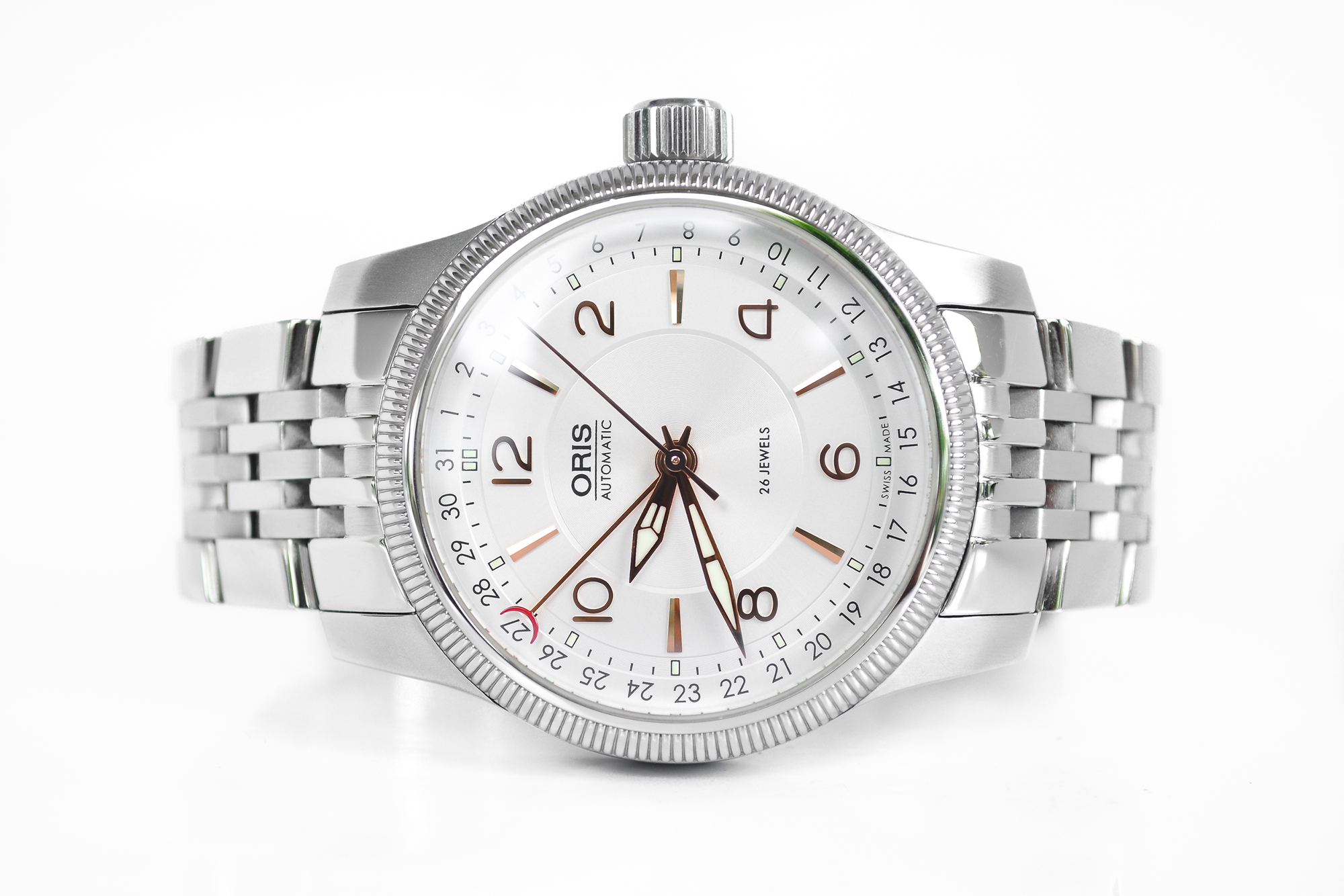 Oris Big Crown Pointer Date King Size เรือนเหล็ก รุ่นใหม่