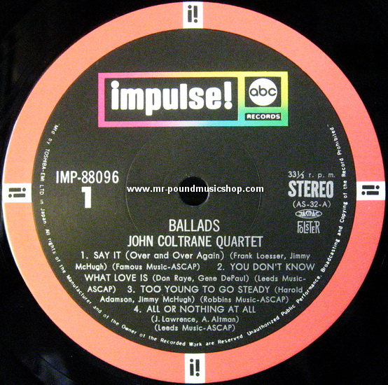 John Coltrane Quartet - Ballads