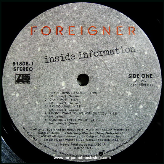 Foreigner - Inside Information