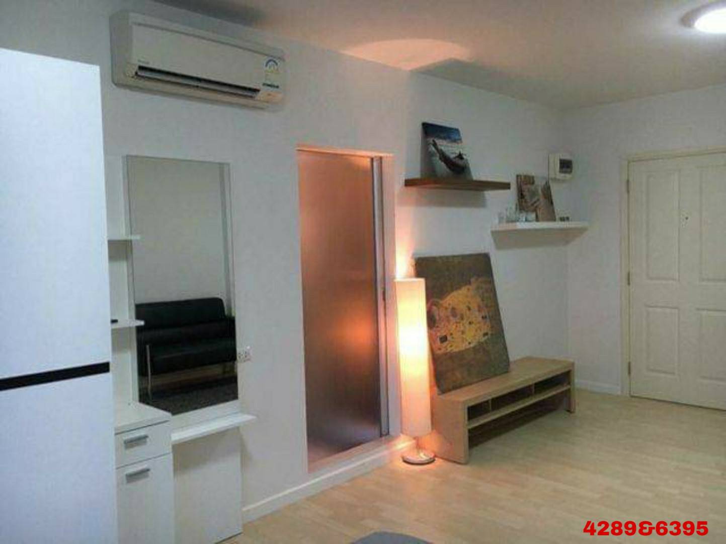 ขายด่วนคอนโด D Condo Ramkhamhaeng 64/2 ห้องสตูดิโอ (สามารถกั้นห้องนอนแยกเป็น 1 ห้องนอนได้)