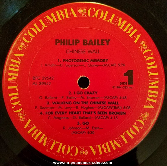 Philip Bailey - Chinese Wall