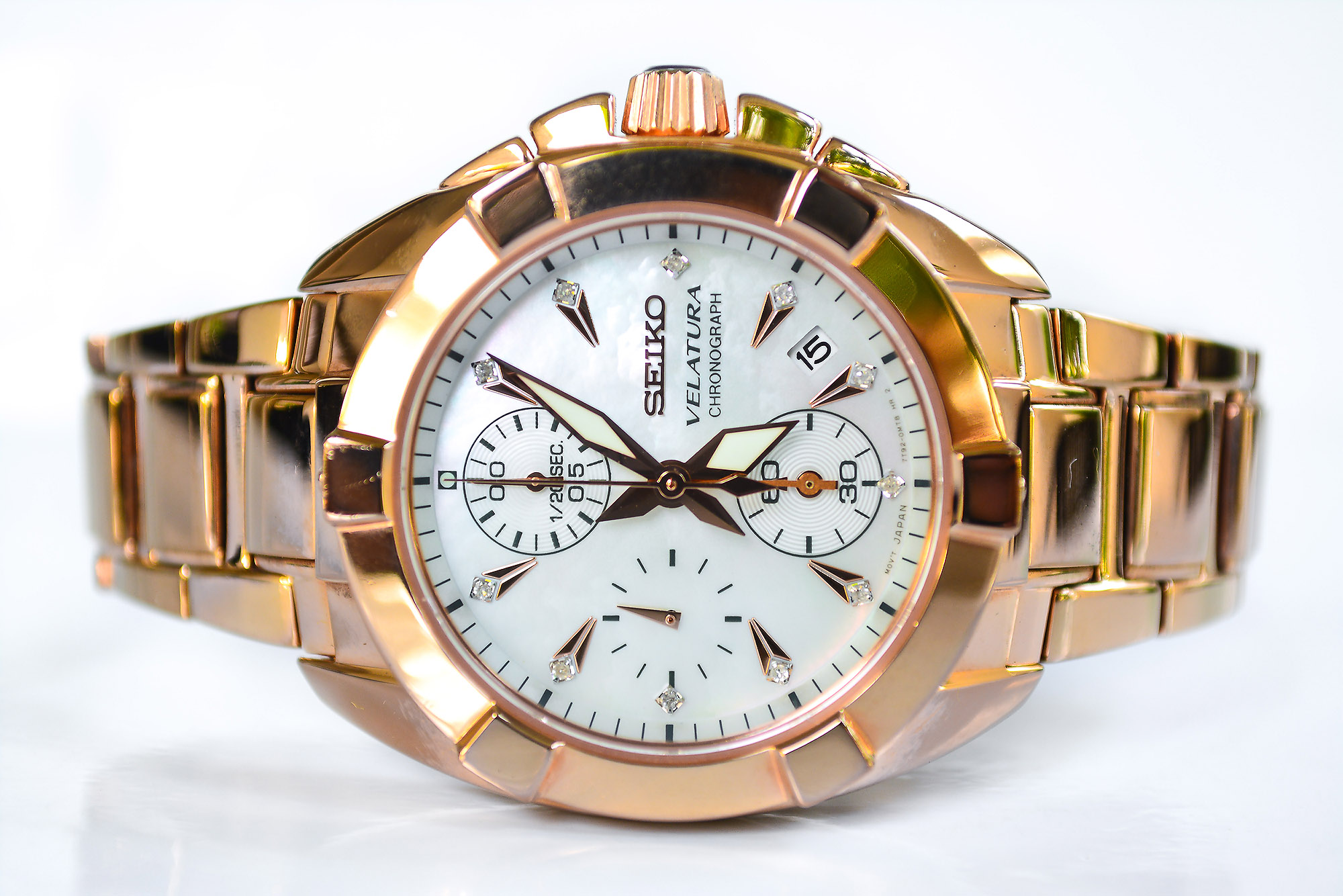 Seiko Velatura pink gold จับเวลา(Sold)