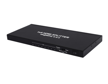 TM-SP07S 1x8 HDMI Splitter, HDCP2.2, Supports 3D, 4Kx2K@60Hz (YUV 4:4:4), 18G, HDR, EDID