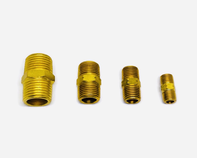 นิปเปิ้ลทองเหลือง Nipple เกลียวนอก