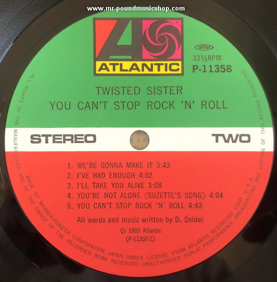 Twisted Sister - You Can't Stop Rock 'N' Roll