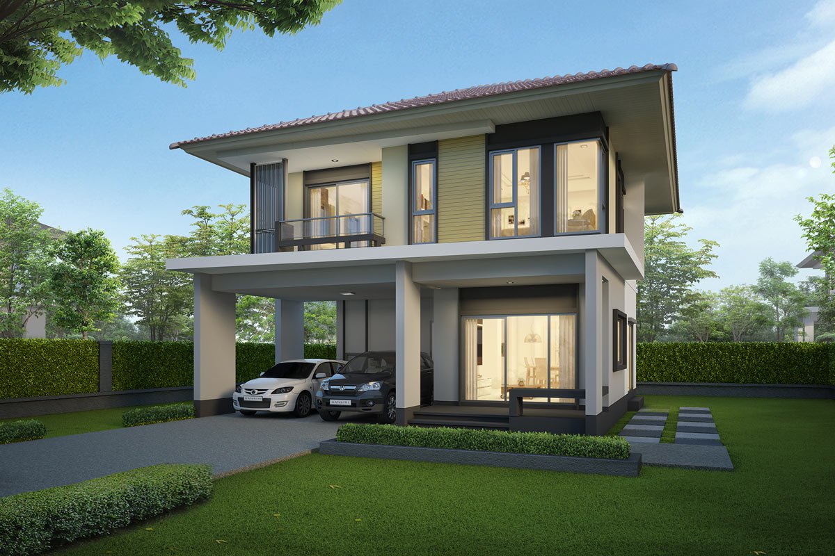 ขายด่วนบ้านเดี่ยว 2 ชั้น หมู่บ้านเศรษฐสิริ วงแหวน-ลำลูกกา ใกล้วงแหวนรอบนอกตะวันออก ติดถนนลำลูกกา จาก แสนสิริ