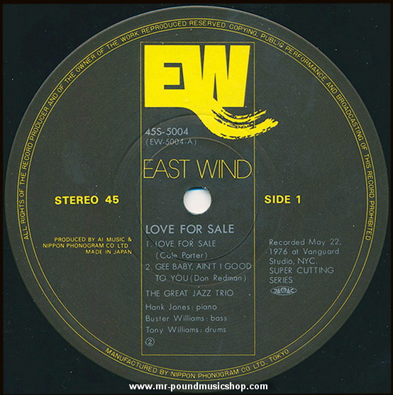 The Great Jazz Trio - Love For Sale