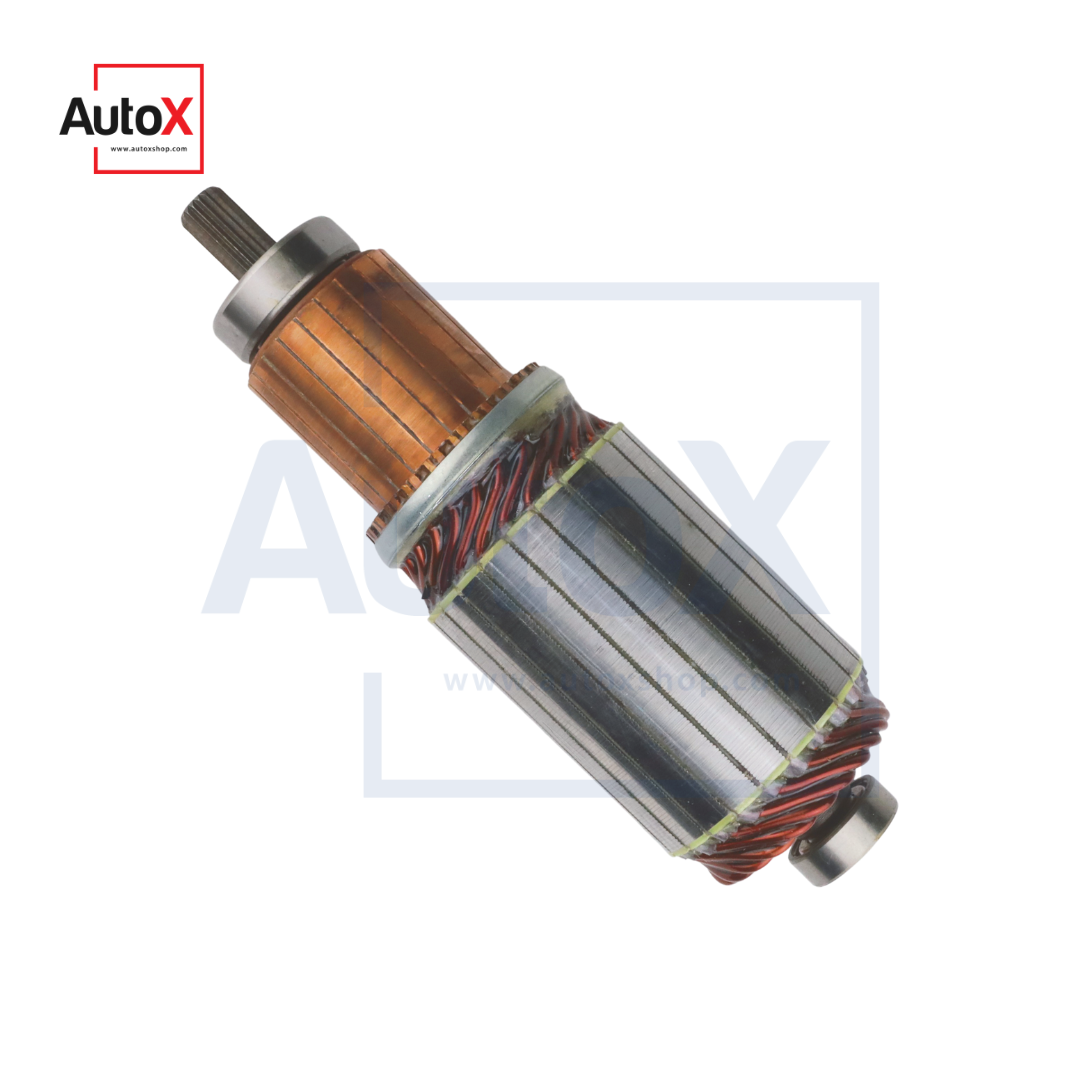 ทุ่นไดสตาร์ท KBZ TFR 12V ND 2kw ยาว167mm อ้วน50mm CW (ใหม่)