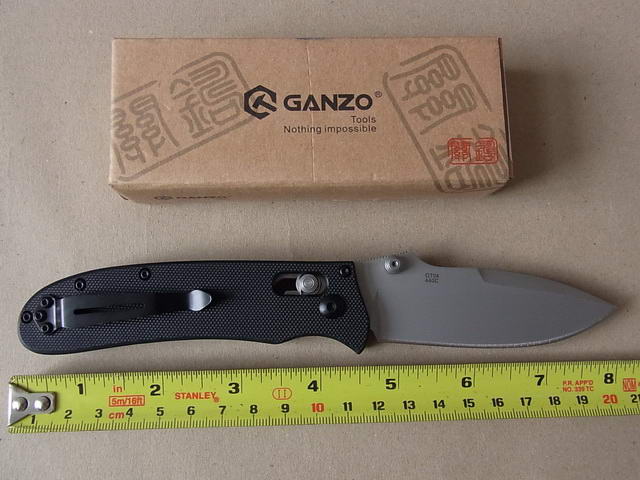 มีด GANZO ใบมีด440 G704-B