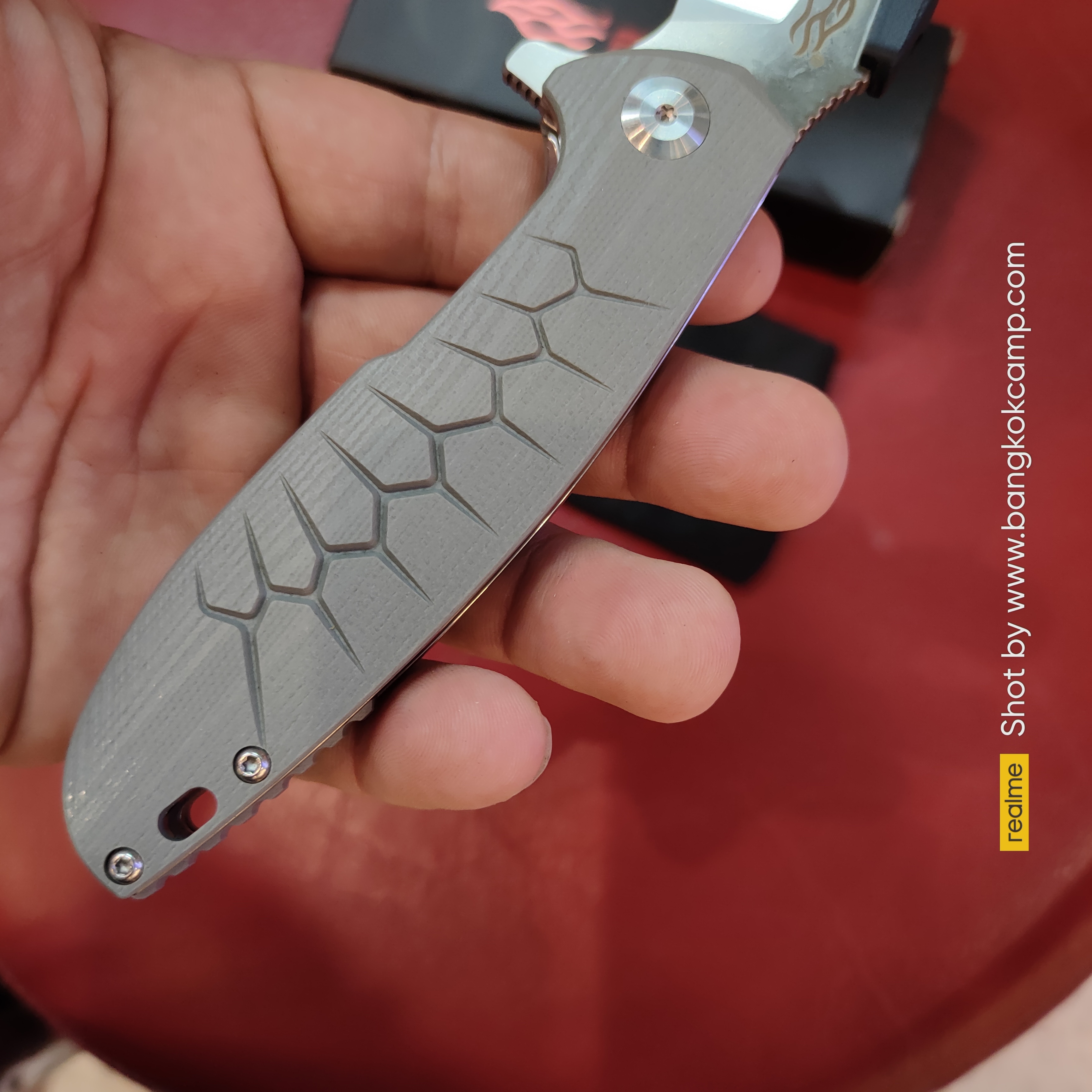 มีดพับ Ganzo กานโซ่ รุ่น FH81 / D2 Steel ของแท้ 100% (เทา / Gray)