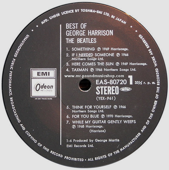 George Harrison - The Best Of George Harrison