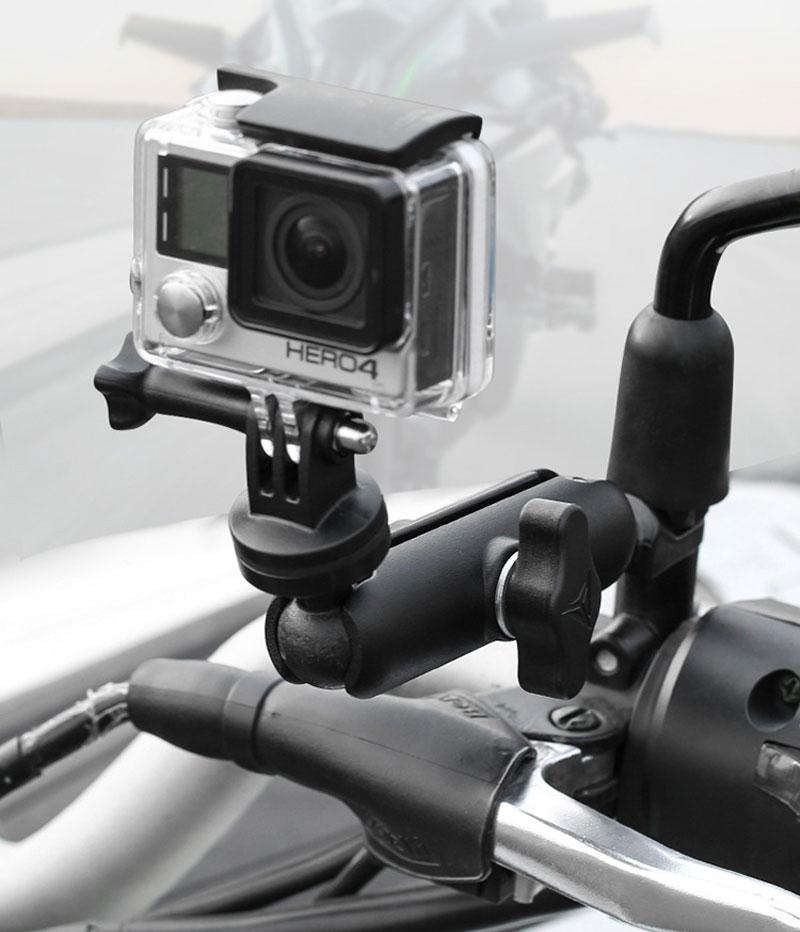 MOTOWOLF - ขาจับกล้องยึดกับกล้อง Action Cam , Gopro อื่นๆ มีแบบยึดกระจกกับแฮนบาร์