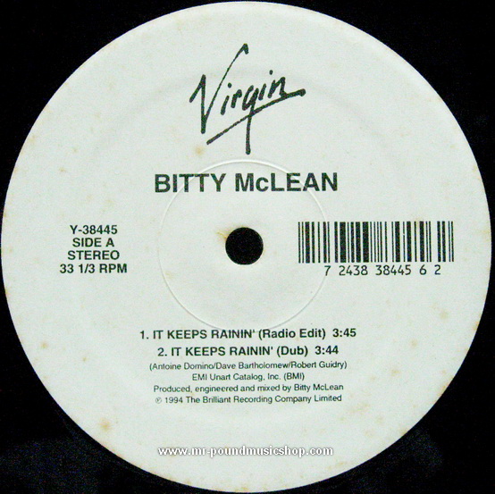 Bitty Mclean - It Keeps Rainin'