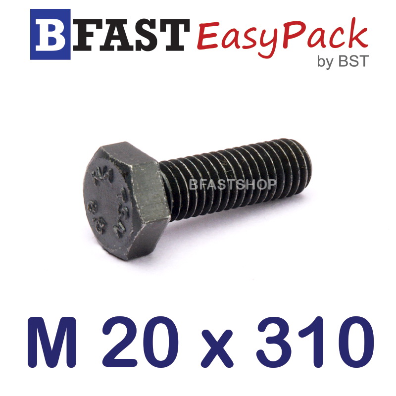 สกรูมิลดำ M20 x 310 *เกลียวครึ่ง*