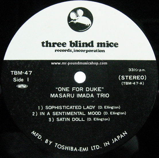 Masaru Imada Trio - One For Duke
