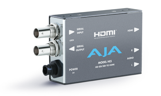 AJA Hi5 - HD-SDI/SDI to HDMI Video and Audio Converter