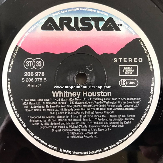 Whitney Houston - Whitney Houston (Portfolio)