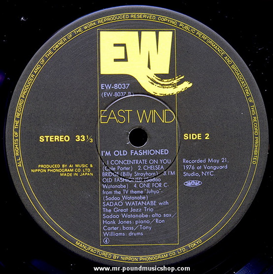 Sadao Watanabe With The Great Jazz Trio - I'm Old Fashioned