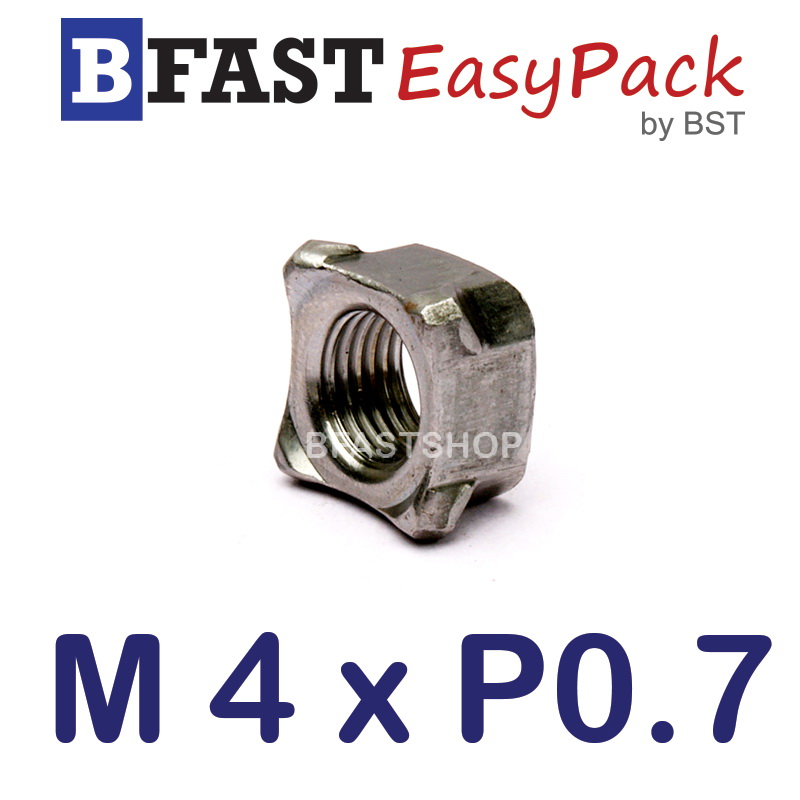 หัวน็อตอ๊าค M 4 x P0.7 (20 ตัว/ถุง)