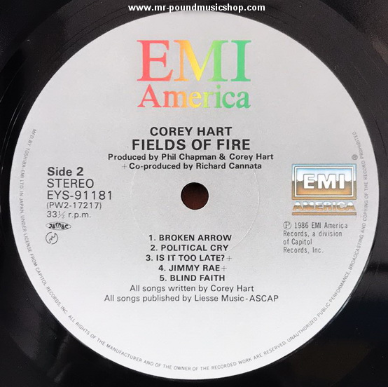 Corey Hart - Fields Of Fire