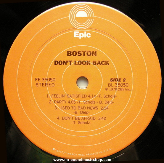 Boston - Don't Look Back