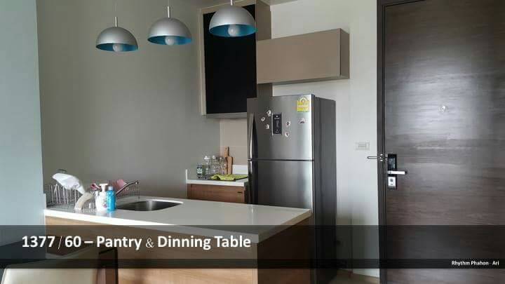 ให้เช่าคอนโด Rhythm Phahol-Ari (ริทึ่ม พหล-อารีย์) ขนาด เนื้อที่ 45.08 ตารางเมตร