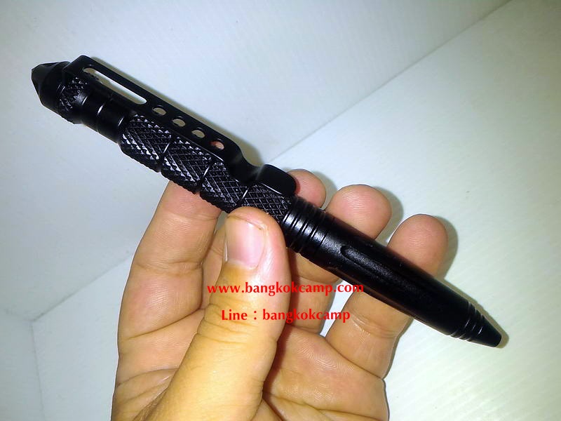 ปากกาต่อสู้ ปากกาแทคนิคอล Tactical Pen ปลายกระแทกกระจกได้ ระบบหมุนเปิด-ปิดหัวปากกา