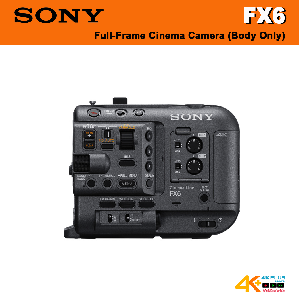 Sony FX6 Full-Frame Cinema Camera (Body Only)