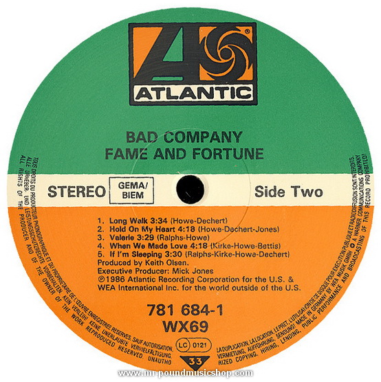 Bad Company - Fame And Fortune