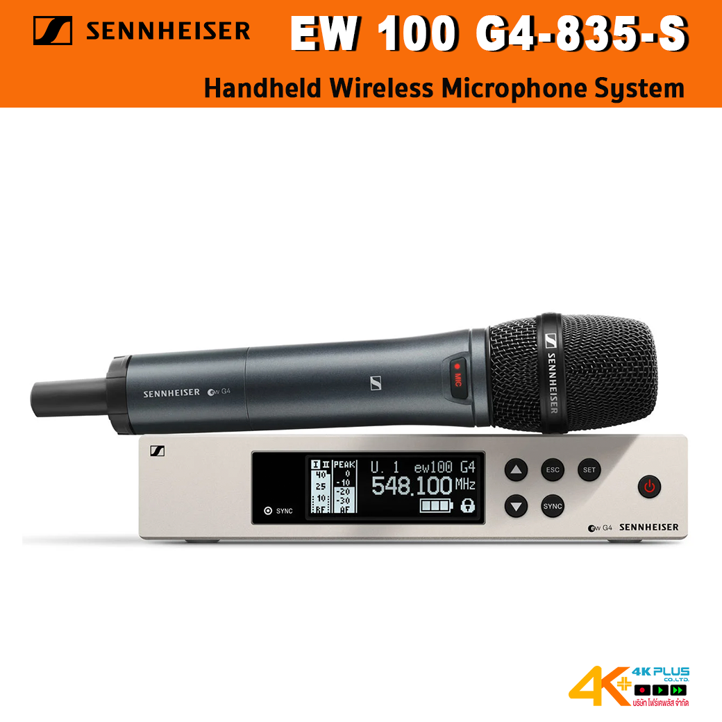 SENNHEISER EW 100 G4-835-S Handheld Wireless Microphone System