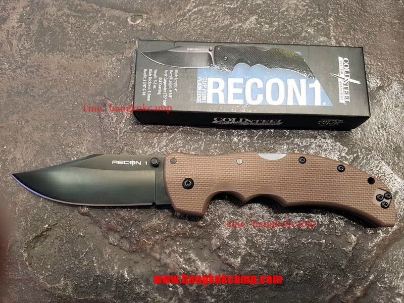 มีดพับ ColdSteel Recon1 Clip Point Plain Edge