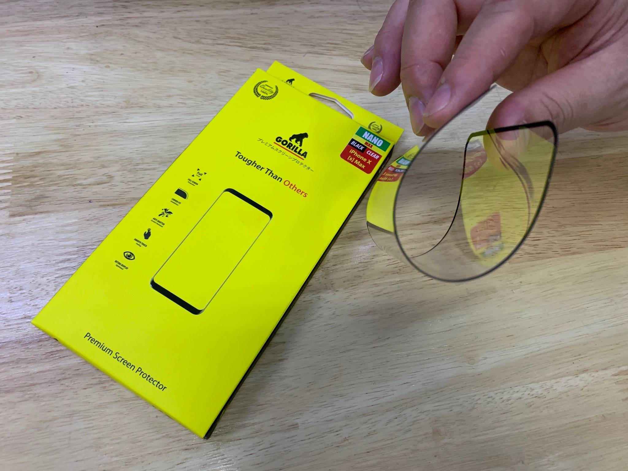 Gorilla Nano Max 9H - ฟิล์มกันรอย iPhone 11/11 Pro/11 Pro Max/X ,XS,,XR, XS MAX